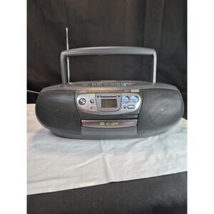 JVC RC-QS10 Radio CD Cassette Deck Player BoomBox, Portable, Clean & Works Perfe